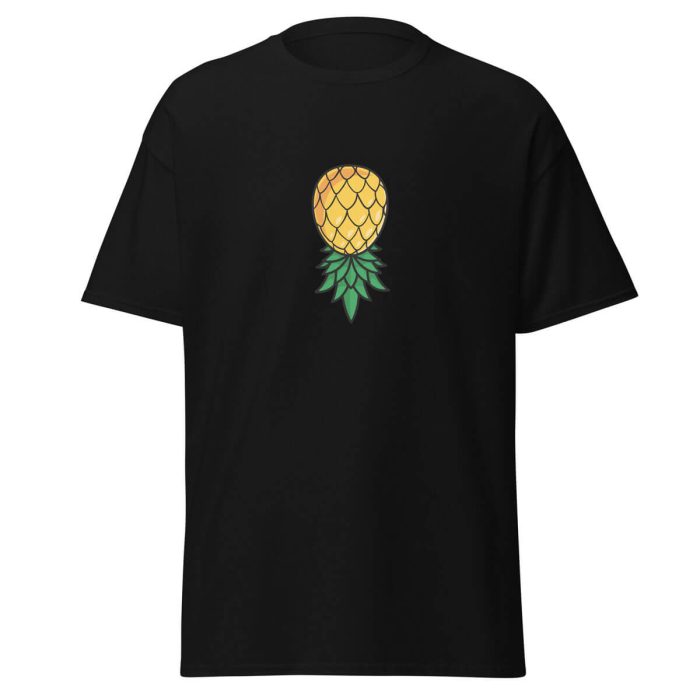 Upside Down Pineapple T-Shirt - Black