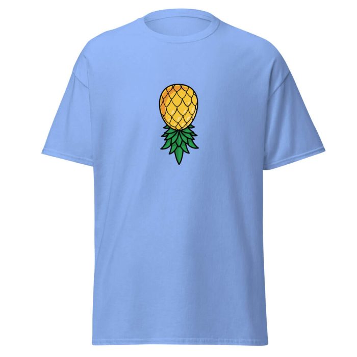 Upside Down Pineapple T-Shirt - Carolina Blue