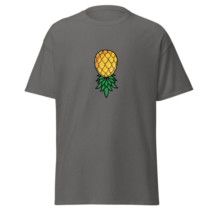 Upside Down Pineapple T-Shirt - Charcoal