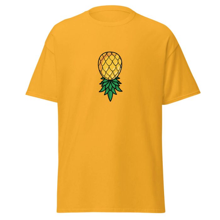 Upside Down Pineapple T-Shirt - Gold