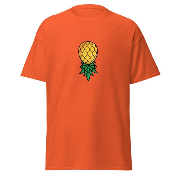 Upside Down Pineapple T-Shirt - Orange