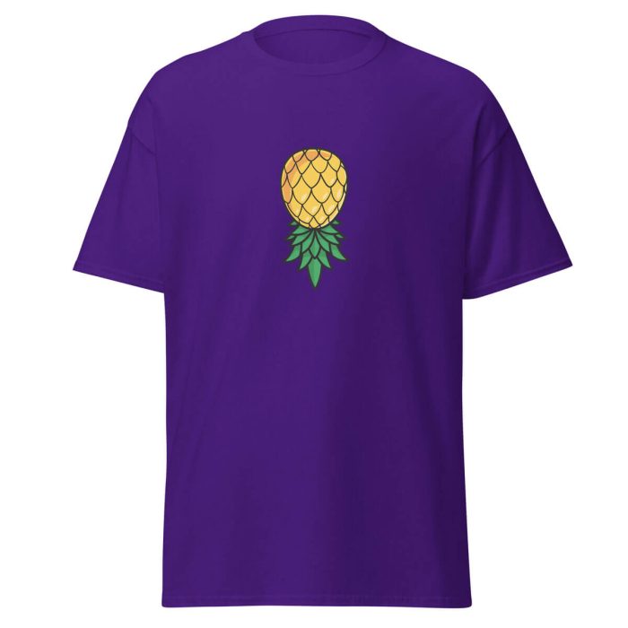 Upside Down Pineapple T-Shirt - Purple