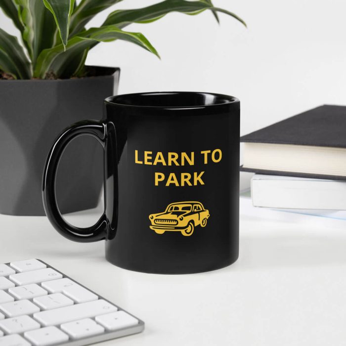 learn to park mug, work desk