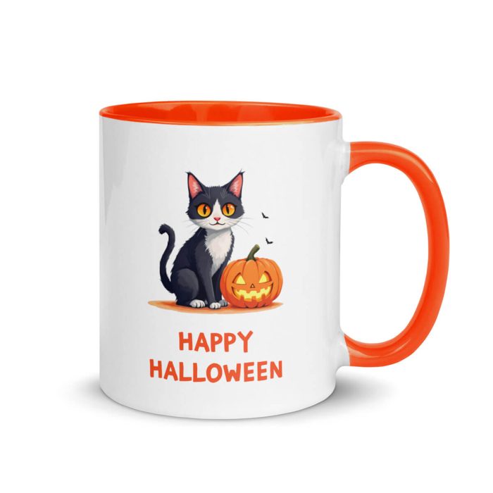 Happy Halloween Cat Mug - right